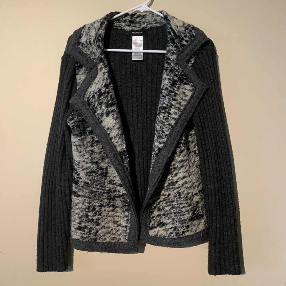 Italian-Made Marisol Wool Cardigan/Jacket